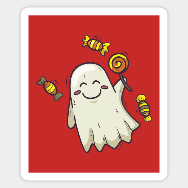 Candy Ghost Sticker by MrKovach